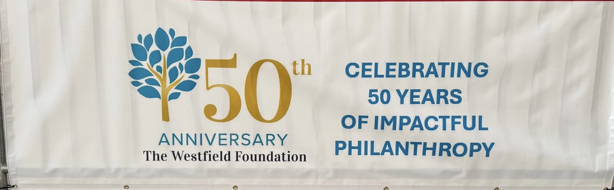 The Westfield Foundation Celebrating 50 Years Banner